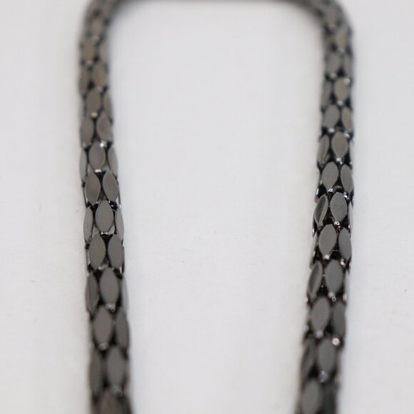 Ricki's Statement Women's Necklaces Lot of 2, Black with Gem and silver yellow - Picture 5 of 15